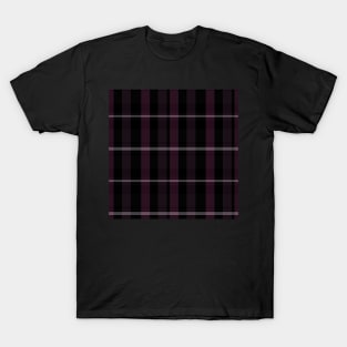 Gothic Aesthetic Artair 2 Hand Drawn Textured Plaid Pattern T-Shirt